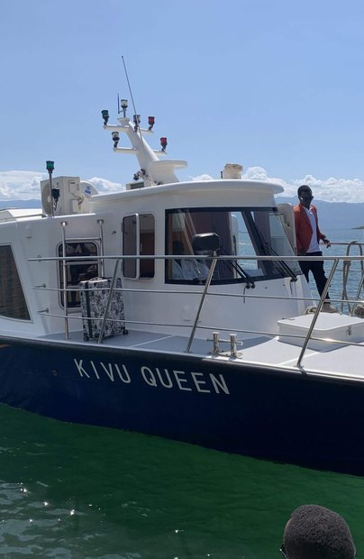 Le Kivu Queen à quai